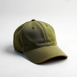 Olive Military Face Cap