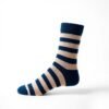 Navy Striped Dress Socks
